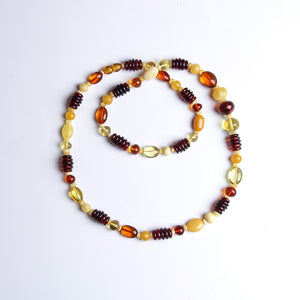 Brand pure natural Baltic amber beeswax multi-treasure with the necklace exquisite chic authentic luxury nine more jewelry