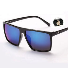 Carica l&#39;immagine nel visualizzatore di Gallery, Brand retro Steampunk frame SKULL Square male Sunglasses Men All Black oversized big sun Glasses for men Women sun glasses