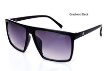 Carica l&#39;immagine nel visualizzatore di Gallery, Brand retro Steampunk frame SKULL Square male Sunglasses Men All Black oversized big sun Glasses for men Women sun glasses
