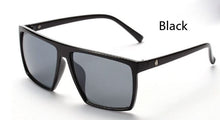 Carica l&#39;immagine nel visualizzatore di Gallery, Brand retro Steampunk frame SKULL Square male Sunglasses Men All Black oversized big sun Glasses for men Women sun glasses