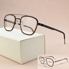 Load image into Gallery viewer, Brand round Myopia optical glasses frame Men eyeglasses women spectacle frames 2023 Acetate Alloy Square frame glasses 9843 9704