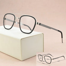 Load image into Gallery viewer, Brand round Myopia optical glasses frame Men eyeglasses women spectacle frames 2023 Acetate Alloy Square frame glasses 9843 9704
