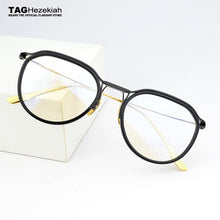 Load image into Gallery viewer, Brand round optical glasses frame men eyeglasses women spectacle frames Ultra light Retro eye glasses frames for women