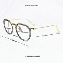 Load image into Gallery viewer, Brand round optical glasses frame men eyeglasses women spectacle frames Ultra light Retro eye glasses frames for women