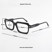 Load image into Gallery viewer, Brand square optical glasses frame men 2023 Retro eyeglasses computer myopia eye glasses frames for women spectacles T5711-B