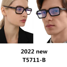Load image into Gallery viewer, Brand square optical glasses frame men 2023 Retro eyeglasses computer myopia eye glasses frames for women spectacles T5711-B