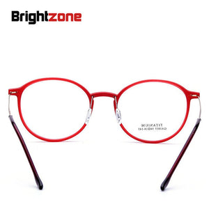 Brightzone 2023 Modello TR90 Rotondo Ristabilire I Sensi Antichi Montatura per occhiali Uomo Donna Superare La Luce In Lega di Titanio Occhiali Miopia