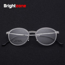 Carica l&#39;immagine nel visualizzatore di Gallery, Brightzone 2023 Modello TR90 Rotondo Ristabilire I Sensi Antichi Montatura per occhiali Uomo Donna Superare La Luce In Lega di Titanio Occhiali Miopia