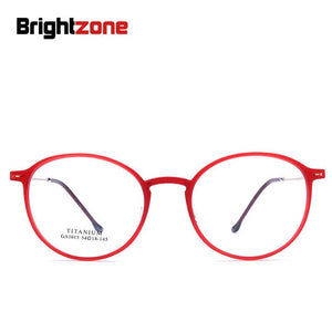 Brightzone 2023 Modello TR90 Rotondo Ristabilire I Sensi Antichi Montatura per occhiali Uomo Donna Superare La Luce In Lega di Titanio Occhiali Miopia