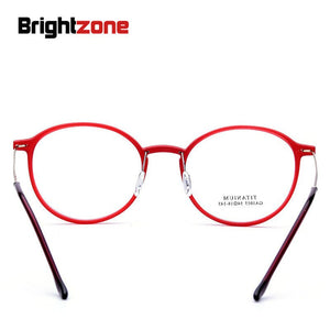 Brightzone 2023 Modello TR90 Rotondo Ristabilire I Sensi Antichi Montatura per occhiali Uomo Donna Superare La Luce In Lega di Titanio Occhiali Miopia 