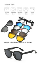 Load image into Gallery viewer, Brightzone 5+1 Set Glasses Women Men Mirror Polarized Magnetic Sunglasses Clip-on Make Prescription Myopia Hyperopia Astigmatism