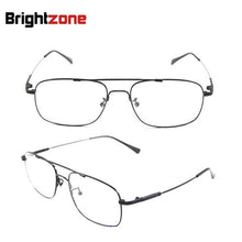 Load image into Gallery viewer, Brightzone Brand Full Rim Pilot-shape Titanium Alloy Flexible Arm Bridge Rx Prescription Optical Glasses Oculos Eyeglass Frames