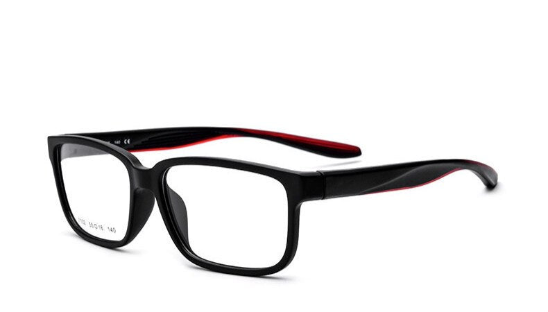 Brightzone Light-weight TR90 Run Motion Square Eyeglass Frames Optics Spectacle Basketball Eye Optician Oculos Grau Occhiali