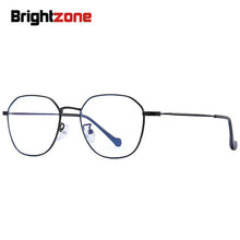 Carica l&#39;immagine nel visualizzatore di Gallery, Brightzone Multilateral Metal Ladies Clear Glasses Men Women Myopia Anti Blue Light Male Spectacle Square Eyeglass Frames