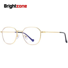 Carica l&#39;immagine nel visualizzatore di Gallery, Brightzone Multilateral Metal Ladies Clear Glasses Men Women Myopia Anti Blue Light Male Spectacle Square Eyeglass Frames