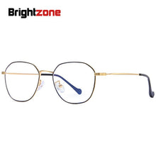 Carica l&#39;immagine nel visualizzatore di Gallery, Brightzone Multilateral Metal Ladies Clear Glasses Men Women Myopia Anti Blue Light Male Spectacle Square Eyeglass Frames