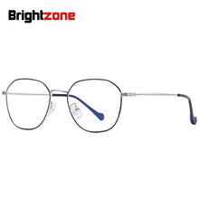Carica l&#39;immagine nel visualizzatore di Gallery, Brightzone Multilateral Metal Ladies Clear Glasses Men Women Myopia Anti Blue Light Male Spectacle Square Eyeglass Frames