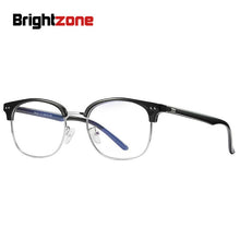 Load image into Gallery viewer, Brightzone Myopia Spectacle Brands Frame Men TR90 Anti Blue Light Vintage Retro Glasses Optical Eyeglasses Round Women Rims New