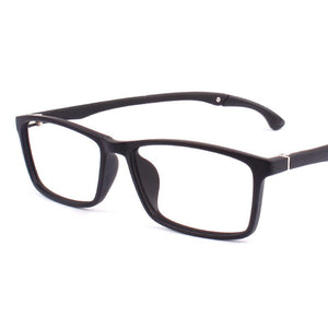 Brightzone Motion Leg Folding Black Spectacles Plastic Steel Full Frame Men Women Leisure Optical Computer Glasses