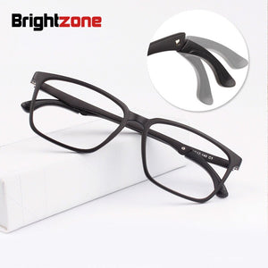 Brightzone Motion Leg Folding Black Spectacles Plastic Steel Full Frame Men Women Leisure Optical Computer Glasses