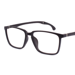 Brightzone Motion Leg Folding Black Spectacles Plastic Steel Full Frame Men Women Leisure Optical Computer Glasses