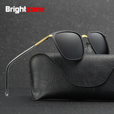 Brightzone Premium Uomo Anti-UVA E UVB Occhiali da sole polarizzati Driver in metallo Guida Pesca Occhiali da sole Oculos De Sol Donna Gafas