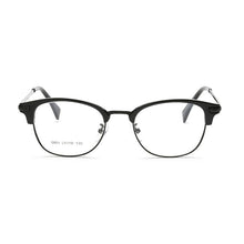 Load image into Gallery viewer, Browline Full Rim Optical Eyeglasses Frame for Men and Women Black and Leopard Glasses Eyewear