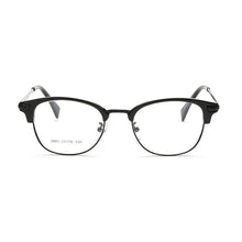 Load image into Gallery viewer, Browline Full Rim Optical Eyeglasses Frame for Men and Women Black and Leopard Glasses Eyewear