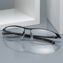 Load image into Gallery viewer, Browline Half Rim Alloy Metal Glasses Frame for Men Eyeglasses Cool Optical Eyewear Man Spectacles Prescription Frame