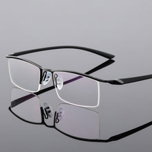 Load image into Gallery viewer, Browline Half Rim Metal Glasses Frame for Men Eyeglasses Cool Optical Eyewear Man Spectacles Prescription Frame 8190