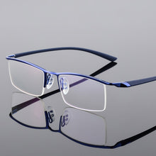 Load image into Gallery viewer, Browline Half Rim Metal Glasses Frame for Men Eyeglasses Cool Optical Eyewear Man Spectacles Prescription Frame 8190