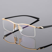 Load image into Gallery viewer, Browline Half Rim Metal Glasses Frame for Men Eyeglasses Cool Optical Eyewear Man Spectacles Prescription Frame 8190