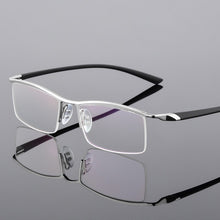 Load image into Gallery viewer, Browline Half Rim Metal Glasses Frame for Men Eyeglasses Cool Optical Eyewear Man Spectacles Prescription Frame 8190