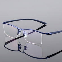 Load image into Gallery viewer, Browline Half Rim Metal Glasses Frame for Men Eyeglasses Cool Optical Eyewear Man Spectacles Prescription Frame 8190