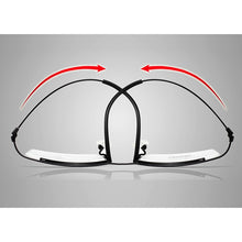 Load image into Gallery viewer, Browline Half Rim Titanium Metal Glasses Frame for Men Eyeglasses Cool Optical Eyewear Man Spectacles Prescription Frame