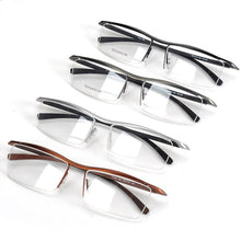 Load image into Gallery viewer, Browline Half Rim Titanium Metal Glasses Frame for Men Eyeglasses Cool Optical Eyewear Man Spectacles Prescription Frame
