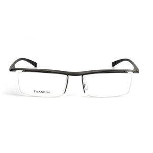 Browline Half Rim Titanium Metal Glasses Frame for Men Eyeglasses Cool Optical Eyewear Man Spectacles Prescription Frame