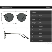 Load image into Gallery viewer, Brown Frameless Gold Metal Ladies Sunglasses Rimless Gradient Lens Blue Sun Glasses For Men UV400 Summer 2023
