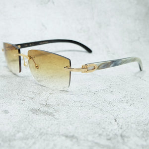 Buffs Occhiali da sole da uomo Carter Desinger Occhiali da sole da donna Prodotto di tendenza 2023 Marca Corno di bufalo Shades Lentes De Sol Mujer