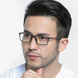 Business Glasses Frame Rectangular Spectacles Men Optical Prescription Eyeglasses Frame Casual Male Eyewear