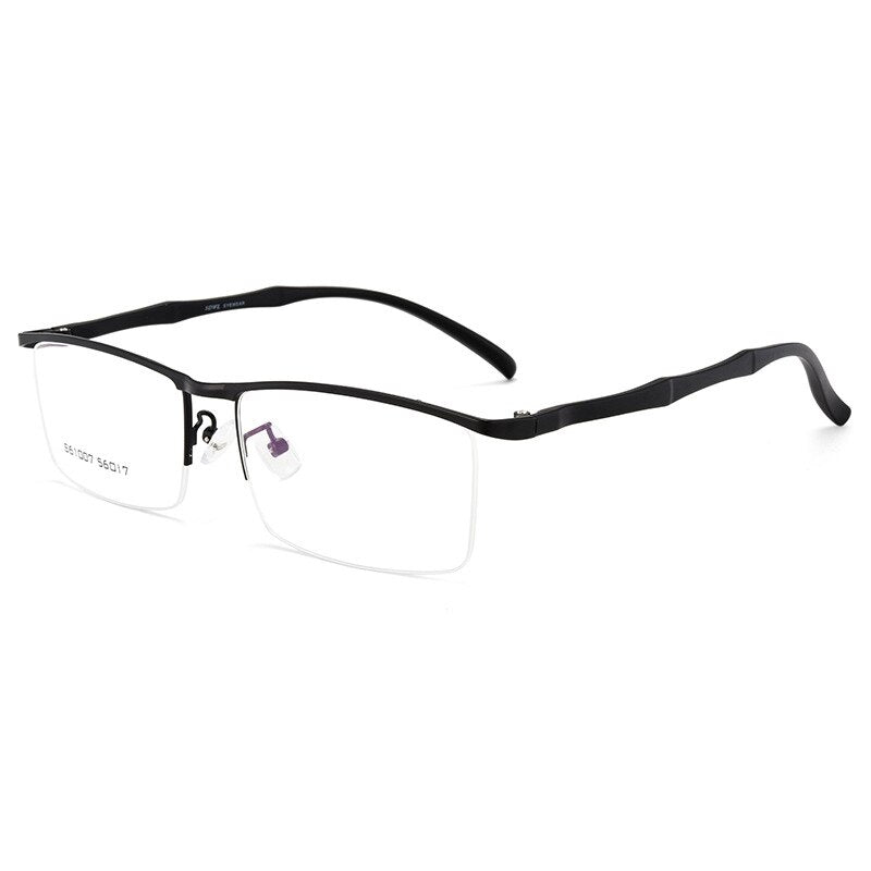 Business Men Browline Half Rim Glasses Frame Metal Alloy Eyeglasses Optical Eyewear Men's Spectacles Prescription Frames