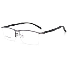 Load image into Gallery viewer, Business Men Browline Half Rim Glasses Frame Metal Alloy Eyeglasses Optical Eyewear Men&#39;s Spectacles Prescription Frames
