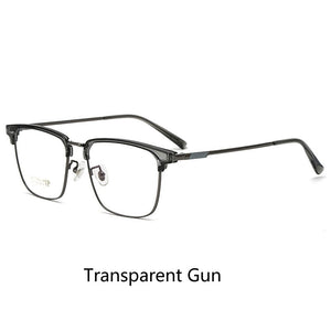 Business Men Pure Titanium Myopia Glasses Custom Optical Hyperopia Frame Ultra-Light Prescription Glasses Frame