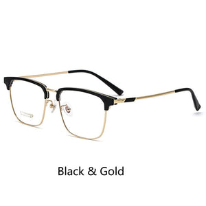 Business Men Pure Titanium Myopia Glasses Custom Optical Hyperopia Frame Ultra-Light Prescription Glasses Frame