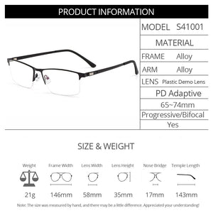 Business Men Semi Frameless Glasses Frame Titanium Alloy S41001 Classic Male's Spectacles Prescription Frames With Spring Hinge