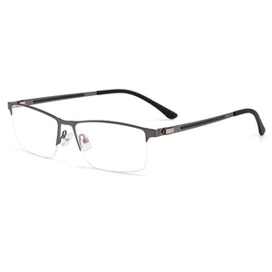 Business Men Semi Frameless Glasses Frame Titanium Alloy S41001 Classic Male's Spectacles Prescription Frames With Spring Hinge