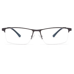 Business Men Semi Frameless Glasses Frame Titanium Alloy S41001 Classic Male's Spectacles Prescription Frames With Spring Hinge