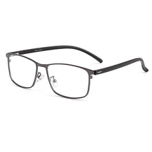 Carica l&#39;immagine nel visualizzatore di Gallery, Business Men Titanium Alloy Full Rim Glasses Frame S61003 For Male&#39;s Prescription Spectacles Eyewear With Flexible Temples Legs