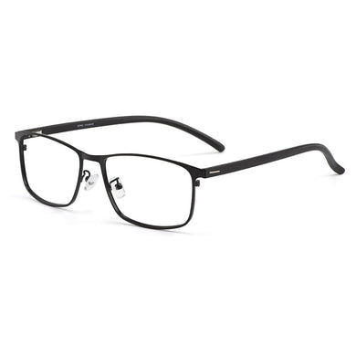 Business Men Titanium Alloy Full Rim Glasses Frame S61003 For Male's Prescription Spectacles Eyewear With Flexible Temples Legs