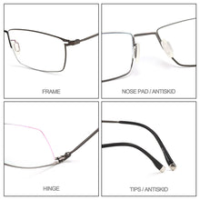Load image into Gallery viewer, Business Men Titanium Alloy Optical Glasses Frame Full Rim S6613 For Male&#39;s Prescription Spectacles Eyeglasses Frames